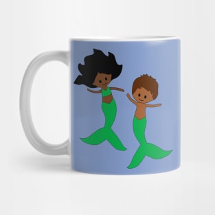 Brother and Sister Mermaids Mug